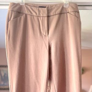 Nice Rafaella Woodland Brown Classic Slacks w Waist Detail & Front Pockets Sz 12